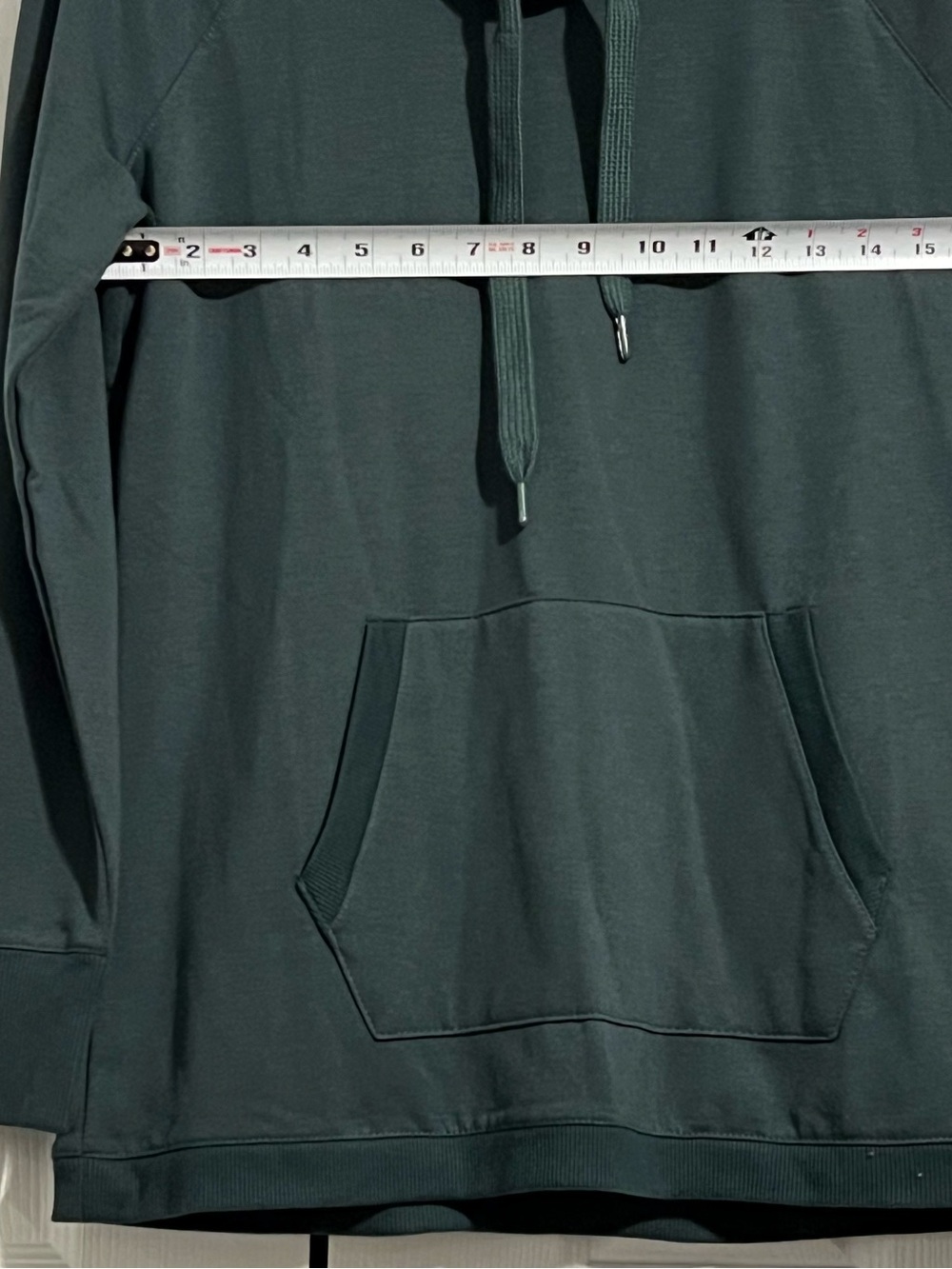 #715 women’s Hooded Pullover Sweatshirt - Dark Green - Picture 3 of 6